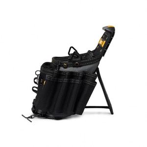 Ceinture porte-outils BSCI avec sangle réglable, sacoche porte-outils de construction avec support pour marteau pour charpentiers, grande capacité - Product Image 2
