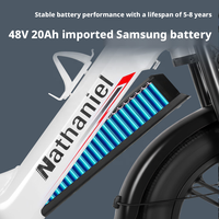 Sepeda Listrik Ban Gemuk 20 inci Dual Drive Baterai Lepas Pasang 20Ah 2000W