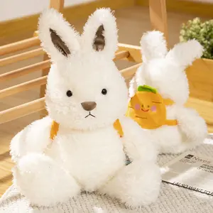 Ransel wortel desain baru mainan boneka kelinci mewah mainan boneka binatang