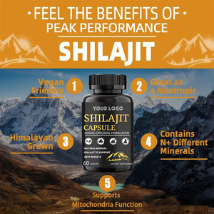 Viên nang shilajit Hữu Cơ Himalaya tinh khiết tăng cường axit FULVIC bổ sung sức khỏe chống oxy hóa mạnh mẽ tăng cường mức năng lượng - Product Image 3
