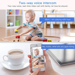 Kamera CCTV <span class=keywords><strong>WIFI</strong></span> Nirkabel Mini Rscamtom 5MP untuk Dalam Ruangan, Penglihatan Malam Berwarna, Audio Dua Arah, Penyimpanan Kartu SD, Siren Terintegrasi untuk Rumah - Product Image 3