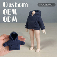 Vêtements pour poupées en peluche, vêtements de poupée haut de gamme personnalisables en gros, sweats à capuche en coton exquis, accessoires pour poupées