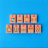 CHIVAN 2026 Nouveau jeu de Mahjong moderne de luxe pliable et portable, motif personnalisé, bleu, coccinelle porte-bonheur, en acrylique, pour adultes