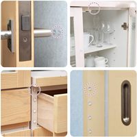 Tampons de protection pour tiroirs 6mm*2mm - Petits tampons de porte autocollants en caoutchouc transparent, pieds en caoutchouc minuscules, Bumpons de 1/4 " de diamètre x 1/16 " d'épaisseur
