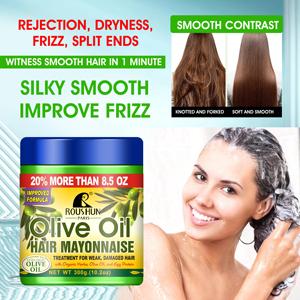 ROUSHUN-tratamiento para el cabello, tratamiento para el cabello dañado, de aceite de oliva, mayona, 300g - Product Image 2