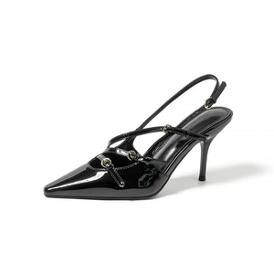 <span class=keywords><strong>Miu</strong></span> <span class=keywords><strong>รองเท้า</strong></span>แตะส้นสูงทรงสูงสำหรับผู้หญิง, 2024ส้นสูงแบบฝรั่งเศสใหม่สำหรับฤดูใบไม้ร่วงฤดูหนาว - Product Image 6