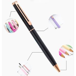 Wholesale Metal Ballpoint <b>Pen</b> With Printable Logo Custom Advertising Multi-color Rotating Medium Oil for Station Office - Product Image 1