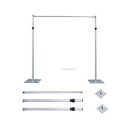 Support de toile de fond de mariage, décoration de scène, support mural pour fleurs de taille réglable, cadre robuste pour tuyaux de drapage