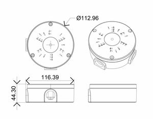Security CCTV Camera <b>Bracket</b> Waterproof Boxes Stand Dome Camera Junction Box - Product Image 2