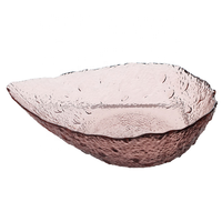 Vaisselle en verre transparent écologique et durable de style bohème pour mariage, ensemble de bols de service de haute qualité pour salades et fruits, vente en gros
