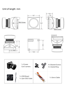 Foxeer <b>Night</b> 3 1200TVL 0.00001lux IR Sensitive <b>Night</b> <b>Vision</b> <b>Camera</b> 850nm PAL/NTSC for RC Racing Accessories - Product Image 5