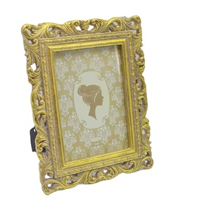 Vintage Baroque Resin <strong>Photo</strong> <strong>Frame</strong>, <strong>Ornate</strong> Carved Antique Silver Picture <strong>Frame</strong> for Home Decor - Product Image 1