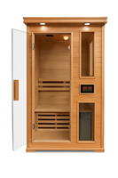 Baignoires et saunas infrarouges électriques KLAFIN pour 2 personnes, en bois massif de pruche, modernes, pour intérieur et extérieur, style japonais, pour villa