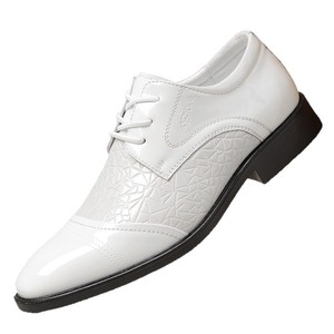 Nuevos Zapatos de Vestir Formales de Estilo Británico para Hombre, con Punta en Pico y Combinación de Cuero Patentado, Tallas Grandes, Casuales de Negocios - Product Image 5