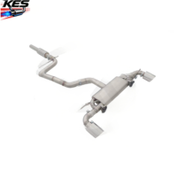 Silencieux d'échappement Valvetronic Performance Catback pour VW Scirocco R 2.0T 2015, en acier inoxydable SS 304, testé à 100% selon les normes OEM