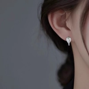 22476DIY Pearl Accessories S925 Silver Dangle Earrings with Round Beads 9-13mm Empty Stand <b>Glasses</b> <b>Spirit</b> Snake Ear Buckle - Product Image 2