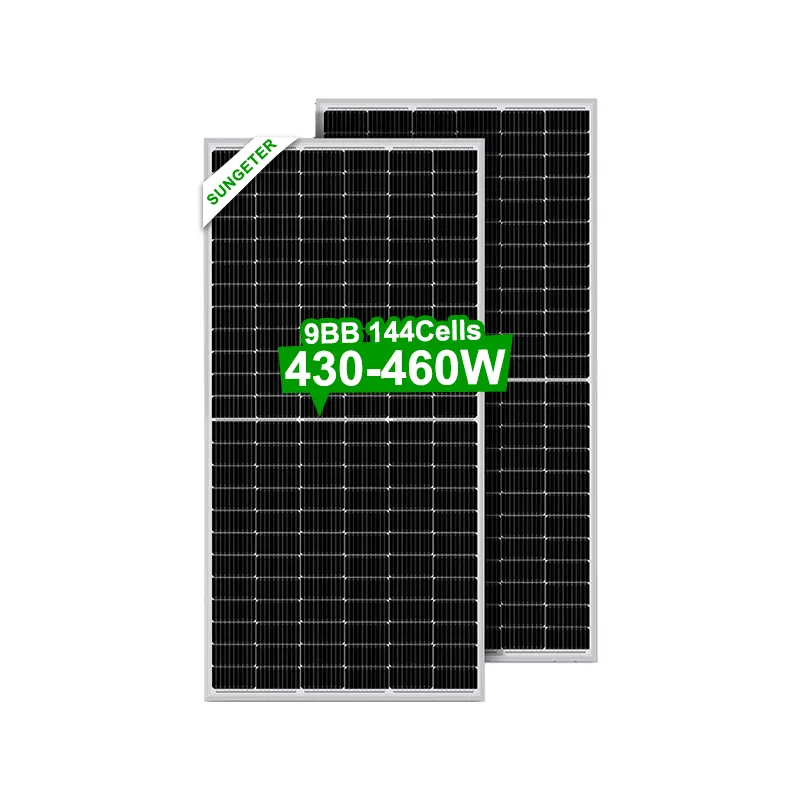 家庭用オフグリッド発電システム用の特別な430-460Wハーフセルソーラーパネル太陽光発電モジュール