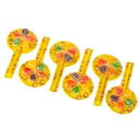 Bonbons en vrac en gros OEM/ODM, étiquette privée personnalisée, sucettes gélifiées aux saveurs de fruits variées, riches en vitamine C