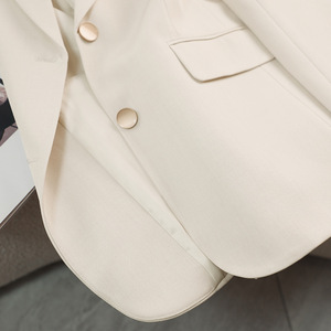 Women's Purple Blazer Solid Color Polyester Anti-Wrinkle Spring Autumn Street Style Must Have - Product Image 5