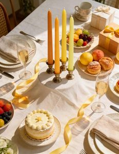 Beeswax Church Prayer Taper Candles for Holiday Weddings & Home Decoration - Product Image 4
