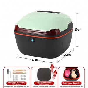 Kotak Bagasi Motor Hard Shell 32L ABS PP Anti Maling Kunci Mekanis Tahan Air Universal Penyimpanan Barang Belakang - Product Image 1