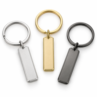 Premium Maßgefertigte Schlanke Blanko-Logo-Anhänger Zinklegierung Schlüsselring Individuelles Logo Großhandel Souvenir Geschenk OEM ODM Hersteller Metall-Schlüsselanhänger