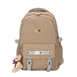 Student <b>Backpack</b> 15 Inches <b>Large</b> <b>Capacity</b> Minimalist Design For Women Casual Travel Use - Product Image 5