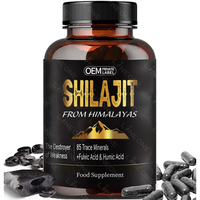 Comprimé de Shilajit Himalayen Riche en Acide Humique et 85 Minéraux pour Renforcer la Force Masculine - Capsule de Shilajit