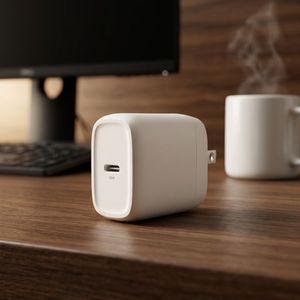 Cargador de Pared USB-C Plegable de 20W con Protección Contra Cortocircuitos para Tablets y Teléfonos (iPads) Portátil Sin PPS - Product Image 1
