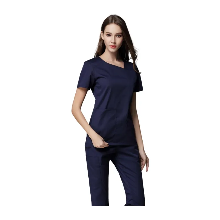 Médico Scrubs Uniformes Conjuntos Mulheres Enfermeira Moda Trabalho Terno Hospital Salão de Beleza Spa Wear Stretch Slim Fit Uniforme