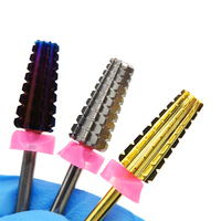 Kit de manucure, avec étui, 7 pièces, forets à ongles en carbure de tungstène, couleur violette, livraison gratuite