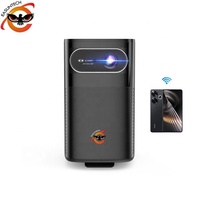 EASUNTECH M1 Battery Pico Full HD 1080p, projecteur vidéo portable intelligent Android DLP 3D 4K, mini projecteur LED rechargeable pour l'extérieur