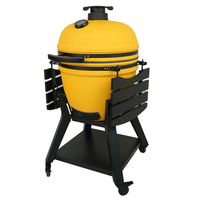 Barbecue au charbon de bois en céramique AUPLEX Kamado Big Joe 18/21/23/27 pouces, de qualité supérieure, avec chariot robuste pour cuisine intérieure/extérieure