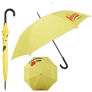 Parapluie Droit Personnalisé de Luxe Innovant avec Grands Imprimés de Logo Coupe-Vent – Cadeaux d'Affaires en Gros pour Adultes - Product Image 1