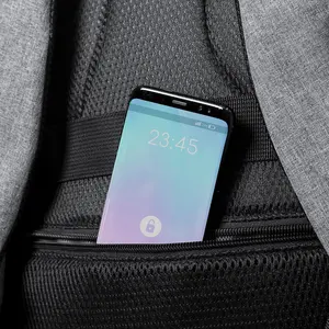 RPET 15" anti-theft <b>backpack</b> sustainable merchandising - Product Image 2