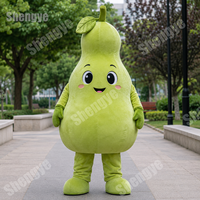 Shengye Toys Op Maat Gemaakt Zachte Pluche Dierenoutfit Groene Kalebas Fruit Mascottekostuum EVA Bedrijf Buitenmerk Winkel Marketing Evenement