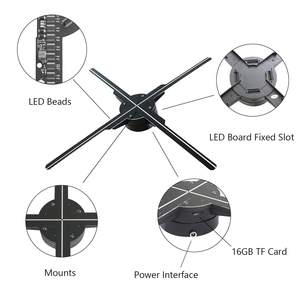 مروحة ليد ثلاثية الأبعاد ثلاثية الأبعاد 45 بوصة * 510Px دقة عالية وواي فاي Adde مناسبة للتزامن مروحة ليد ثلاثية الأبعاد - Product Image 3