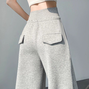 <span class=keywords><strong>Pantaloni</strong></span> Casual da <span class=keywords><strong>Donna</strong></span> a Vita Alta in Chiffon, Vestibilità Morbida, Chiusura con Coulisse, Pieghe Frontali, Stile Chic - Offerta Speciale - Product Image 3