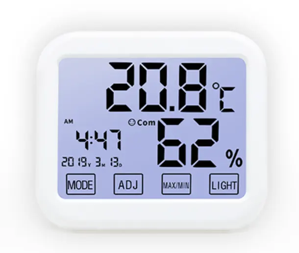 Low Price wall alarm clocks MAX MIN-Memory Light touch screen temperature meter thermometer& hygrometer thermometer digital