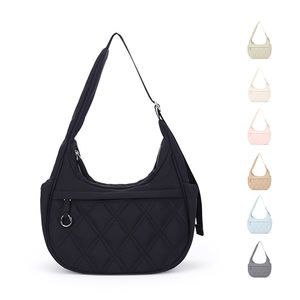 Bolso de Hombro Tipo Hobo Acolchado de Nailon Premium al por Mayor, Ligero, Resistente al Agua, Bolso Tipo Dumpling para Mujer, Informal para Viajes - Product Image 1