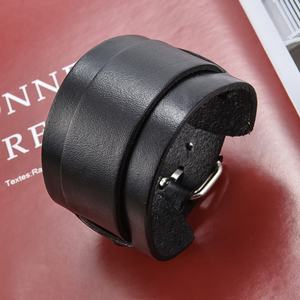 2024 New Design Wholesale Custom Fashion <b>Wide</b> Leather <b>Belt</b> Buckle Bracelet - Product Image 6