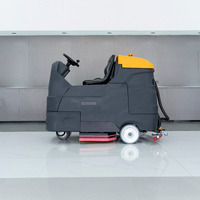 Autolaveuse autoportée électrique ODM/OEM avec réservoirs de lavage et de récupération de grande capacité, alimentée par batterie, pour entrepôt