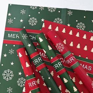 Wholesale Custom Design Recyclable Virgin BOPP Silk Screen Printed CMYK Color <b>Christmas</b> <b>Wrapping</b> <b>Paper</b> <b>Luxury</b> Floral Packaging - Product Image 4