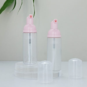 Botella de Plástico Rosa Vacía con Bomba de Espuma, 100ml 120ml 150ml 200ml, Botella PET con Bomba para Espuma Limpiadora Facial - Product Image 2