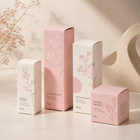 Boîtes en papier cosmétiques biodégradables et recyclables personnalisées de 30 ml, 50 ml, 100 ml, en carton blanc, pour sérum de soin de la peau, huile essentielle, vente chaude