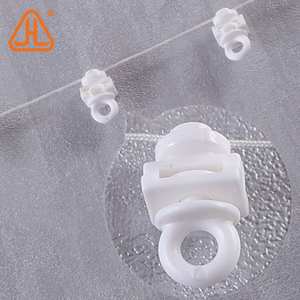 تموج أضعاف الملحقات الستار المسارات نفس المسافة عداء ثعبان على شكل قضيب للستائر الناقل عداء - Product Image 3