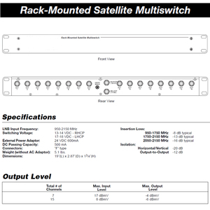 Công Tắc Đa Chuyển Đổi Đa Tầng Vệ Tinh Giá Đỡ 2X16 Hiệu Suất Cao - Product Image 3