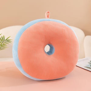Nouveau coussin de chaise de bureau doux PP coton macaron beignet jouet en peluche innovant oreiller en peluche coloré - Product Image 6