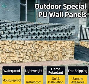 Panel de Pared de Espuma de PU con Patrón de Espalda de Tortuga, Ecológico, 30 mm de Grosor, Ligero, Impermeable, Ignífugo, Fácil de Instalar en Interiores y Exteriores, para Hoteles - Product Image 3