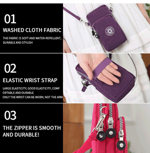 Unisex <strong>Mobile</strong> Phone Coin Purse Hanging Neck Wrist <strong>Bag</strong> Running Vertical Mini Women's Messenger <strong>Bag</strong> - Product Image 5